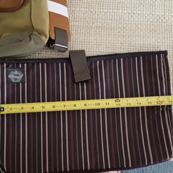 Cutter & Buck Messenger Bag Canvas/Leather *Embossed, AS IS - Picture 15 of 16